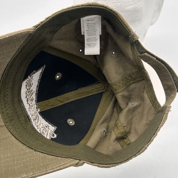 Budweiser Military Tribute Hat Ripstop Flat Dark Earth One Size Fits All Tan EUC - Picture 8 of 9